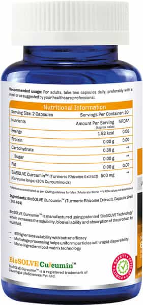 Onelife Curcumin - 60 Capsules
