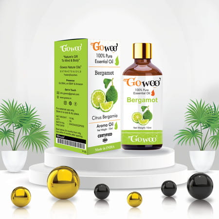 Pack Of 2 Bergamot Essential Oil And Apricot Oil - 100% Pure & Natural Oil