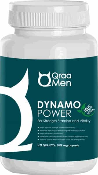 Qraa Men Dynamo Power Capsules For Men - 60 Veg Capsules