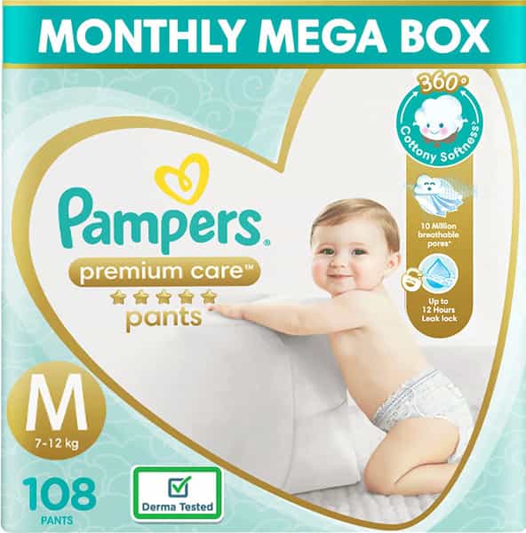 Pannolini Pampers Premium Box S4 - 168 Pezzi, Assorbente E Morbido Per Neonati - Foto 12