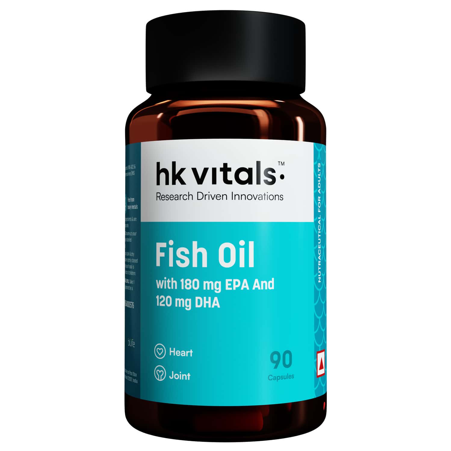Hk Vitals Fish Oil (90 Capsules) | For Men And Women | 1000mg Omega 3