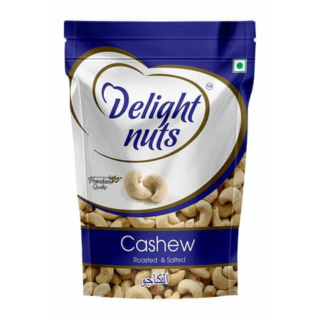 Delight Nuts Cashew Roasted And Salted 250gm - Premium Quality