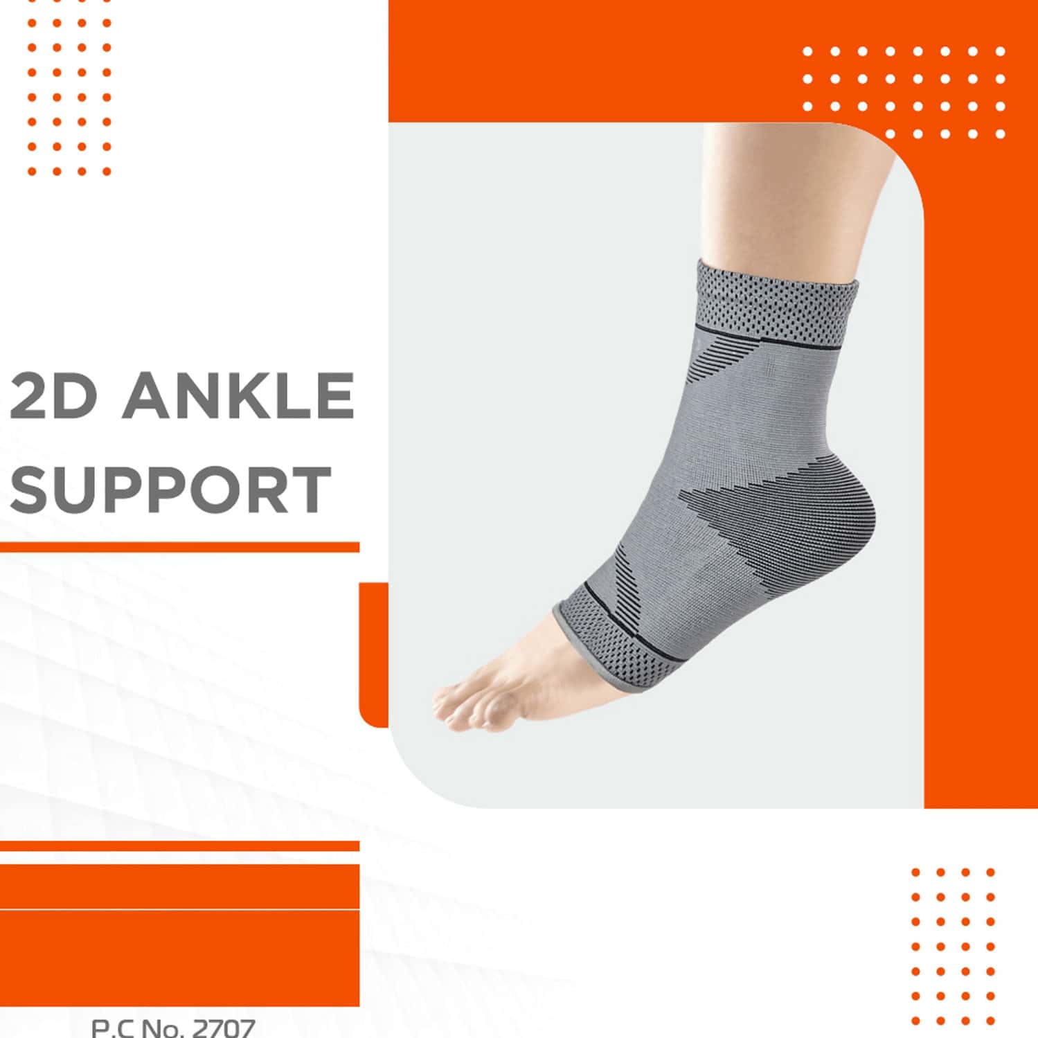 Buy VISSCO 2D ANKLE SUPPORT PAIN RELIEVER FOR STRAINED OR SPRAINED