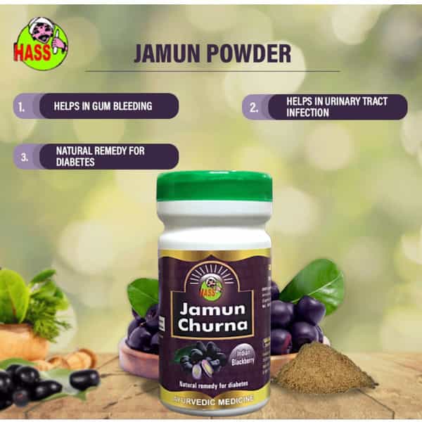 Hass Jamun Churna Jamun Seed Powder For Sugar Control For Diabets For Eating (1X400 Gram)