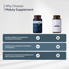 Miduty Memory & Focus - Bacopa Monnieri - Ginkgo Biloba - Brain Health -Caffeine Free - 60 Capsule
