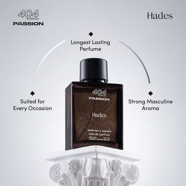 Bold Care Hades Scotch & Smoke Longest Lasting Perfume For Men With 18% Edp - 100 Ml