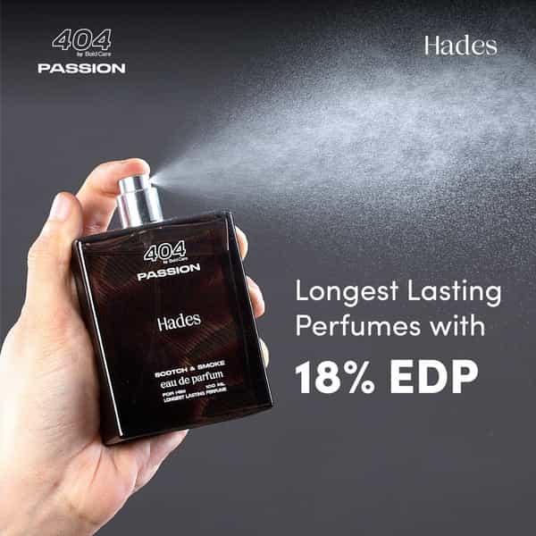 Bold Care Hades Scotch & Smoke Longest Lasting Perfume For Men With 18% Edp - 100 Ml