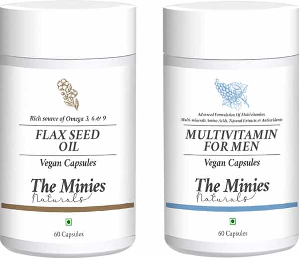 Buy MINIES NATURALS FLAX SEED OIL & MULTIVITAMINS FOR MEN VEGAN