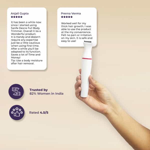 Sanfe Desire Full Body Electric Trimmer For Painless Body Grooming