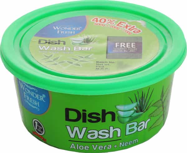 Wonder Fresh Dishwash Bar Aloe Vera + Neem 750Gm