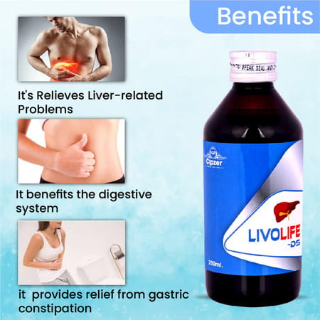 Cipzer Livolife Ds Syrup 200 Ml Herbal Liver Tonic For Liver Health| Help Reduce Risk Of Fatty Liver