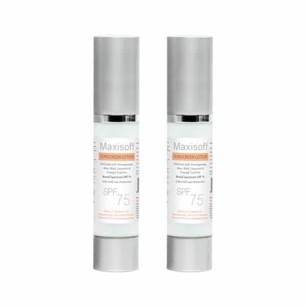 Maxisoft Sunscreen Lotion (Spf 75) 50 Ml | Uva & Uvb Protection Pack Of 2