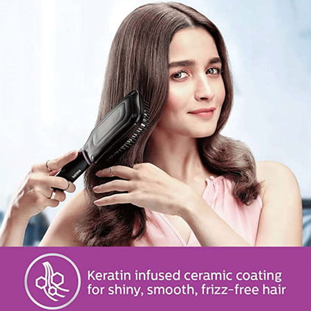 Philips Heated Straightening Brush (Bhh880/10)