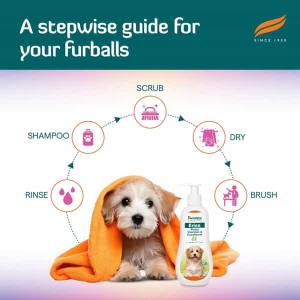 Himalaya Erina Shampoo & Conditioner For Puppies 200 Ml