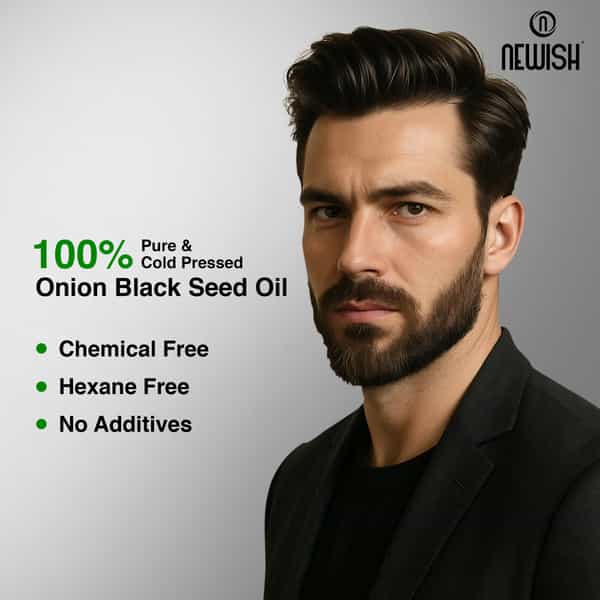 Newish Onion Hair Oil For Hair Growth Anti Dandruff & Hair Fall Control 200Ml