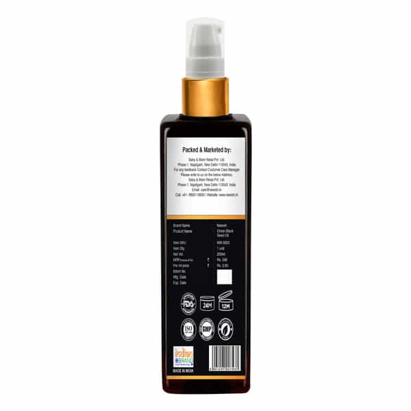 Newish Onion Hair Oil For Hair Growth Anti Dandruff & Hair Fall Control 200Ml