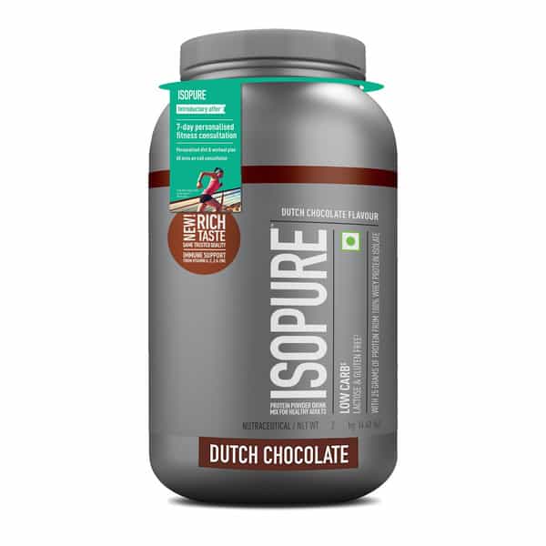 Isopure Whey Protein Isolate Powder With Vitamins For Immune Support - 2Kg (Dutch Chocolate)