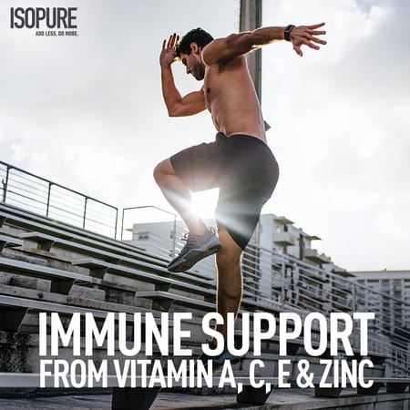 Isopure Whey Protein Isolate Powder With Vitamins For Immune Support - 2kg (Dutch Chocolate)