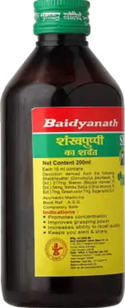 Baidyanath Shankhpushpi Sharbat Helps In Mental Weakness Forgetfulness 450 Ml