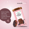 Nourishvitals Dark Chocochip Chocolate Cookies Heavenly Bites Crunchy Delights Genius Snack 120G