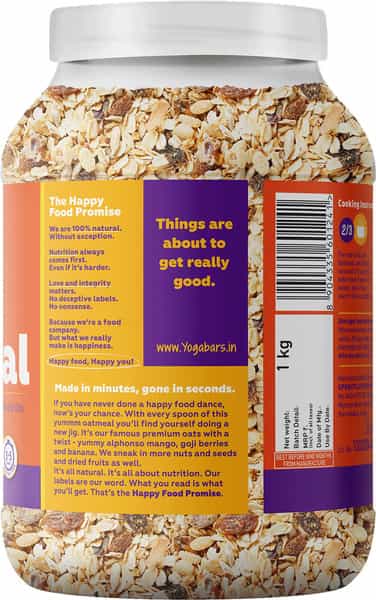 Yoga Bar No Added Sugar Oatmeal 1Kg