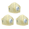 Advind Healthcare Smog Guard N95 Kids Mask With One Valve S (6-10 Years) - Beige Pack Of 3