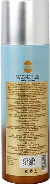 Ajmal 2 Magnetize For Unisex And 1 Avid For Men Deodorants Each 200Ml Combo Pack Of 3 (Total 600Ml)