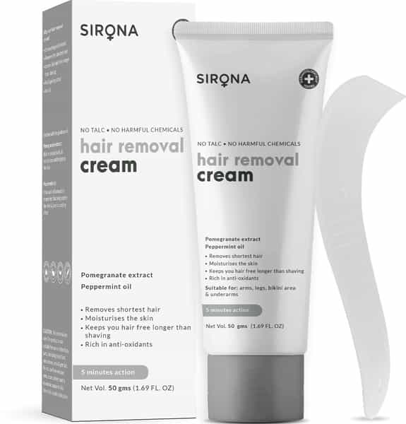 Sirona Hair Removal Cream - 50 Gms No Talc & No Chemical Actives