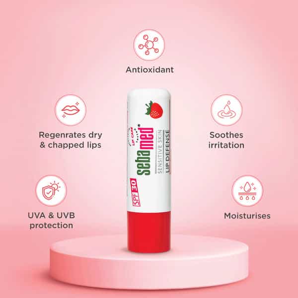 Sebamed Lip Defense Spf 30 Strawberry 4.8 Gm