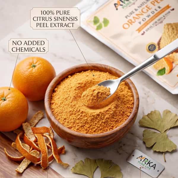 Arka Pure Life 100% Natural Orange Peel Powder For Skin Brightening & Face Glow (200G)