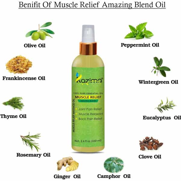 Kazima Muscle Relief Massage Oil (100Ml) (100 Ml)