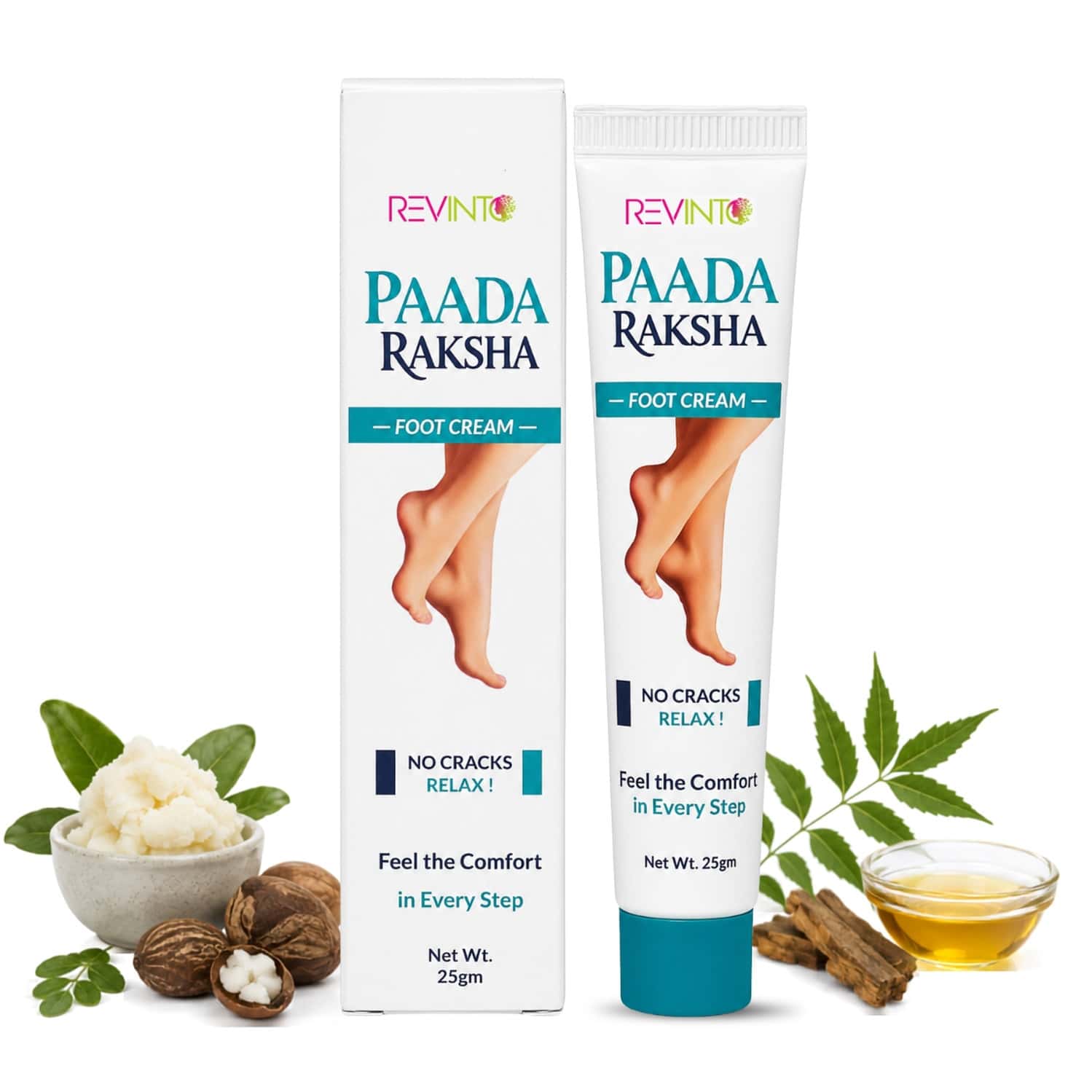 Revinto Paada Raksha Foot Cream | Complete Ayurvedic Oral Care | 25gm