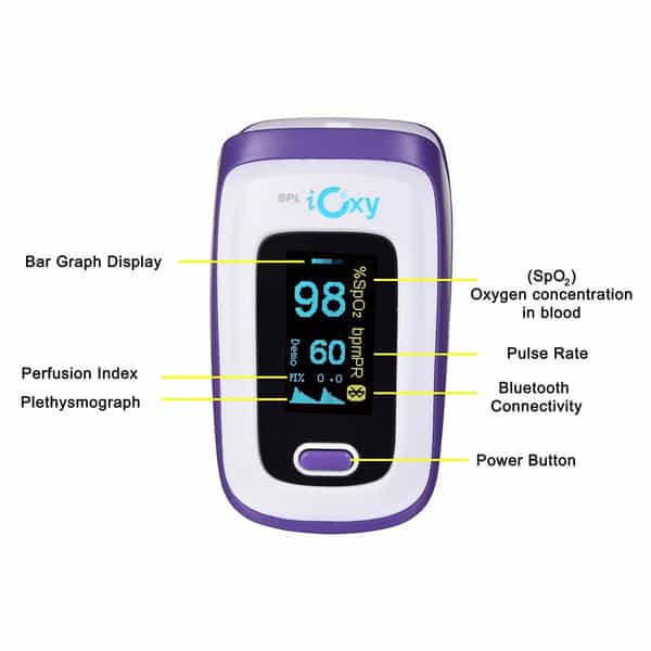Bpl Medical Technologies Ioxy Bluetooth Finger Tip Pulse Oximeter