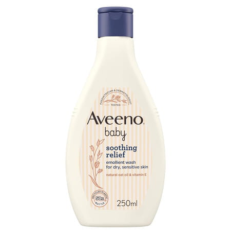 Aveeno Baby Cream Soothing Relief Emollient Wash 250 Ml