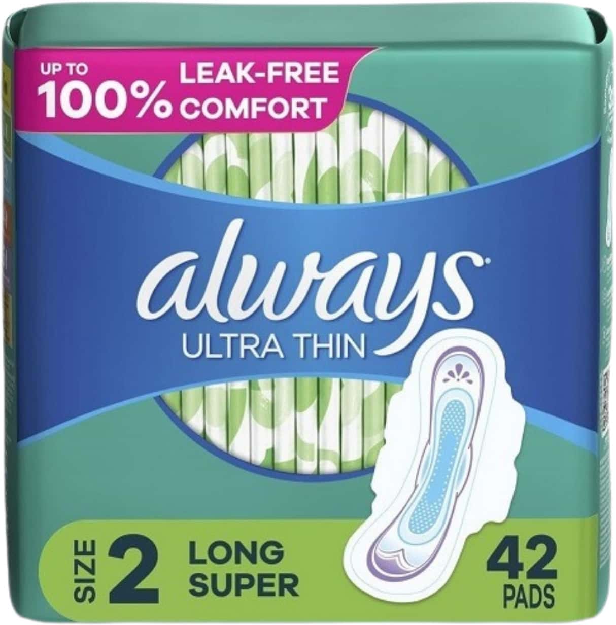 Always Ultra Thin Pads Super W/Flexi-Wings Unscented 42 Count