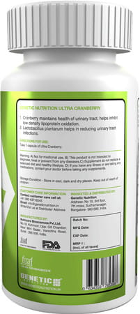 Genetic Nutrition - Ultra Cranberry 30 Capsules