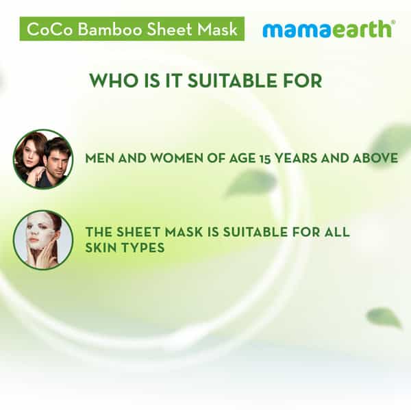 Mamaearth Coco Bamboo Sheet Mask With Coffee & Cocoa For Skin Awakening 25 G