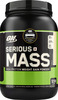 Optimum Nutrition (On) Serious Mass Weight Gain Powder - 3 Lbs 1.36 Kg (Vanilla)