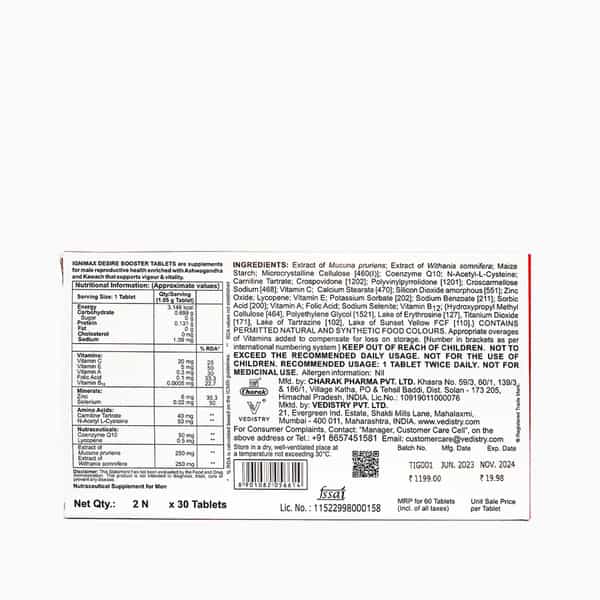 Ignimax Desire Booster (Pack Of 1)