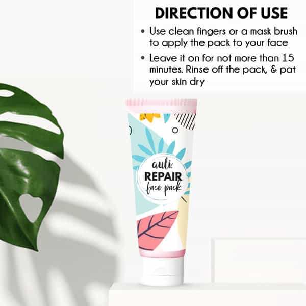 Auli Face Pack Deep Cleasing Pore Minimsing And Complexion Brightening Formula - 100Gm