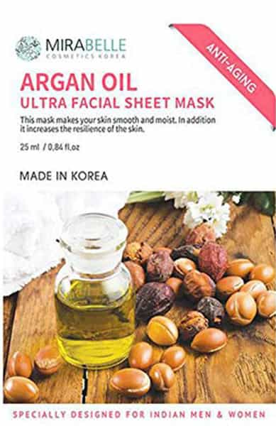 Mirabelle Argan Oil Ultra Facial Sheet Mask