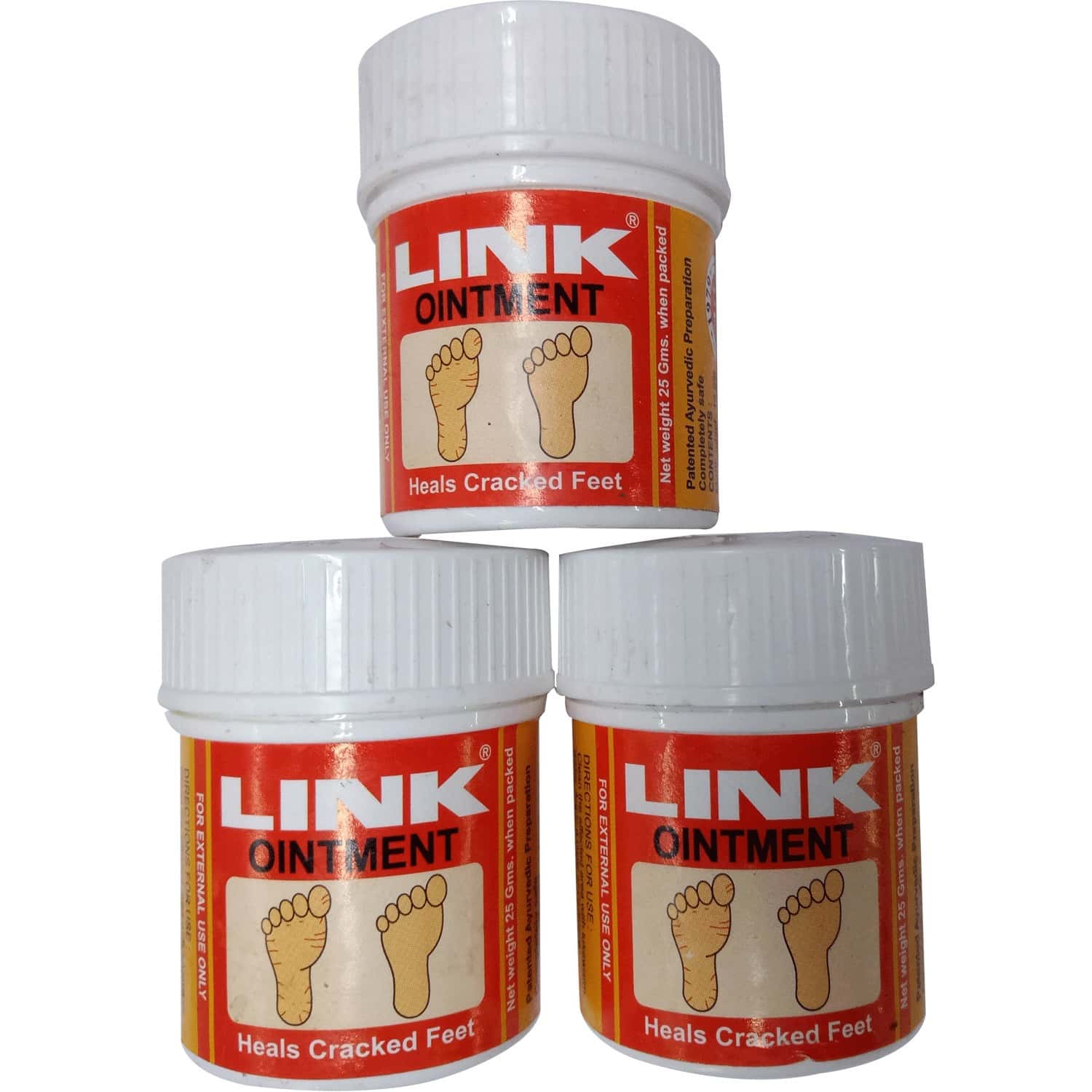 Buy Link Ointment Heals Cracked Feet 3) 25 Grams/Bottle Online