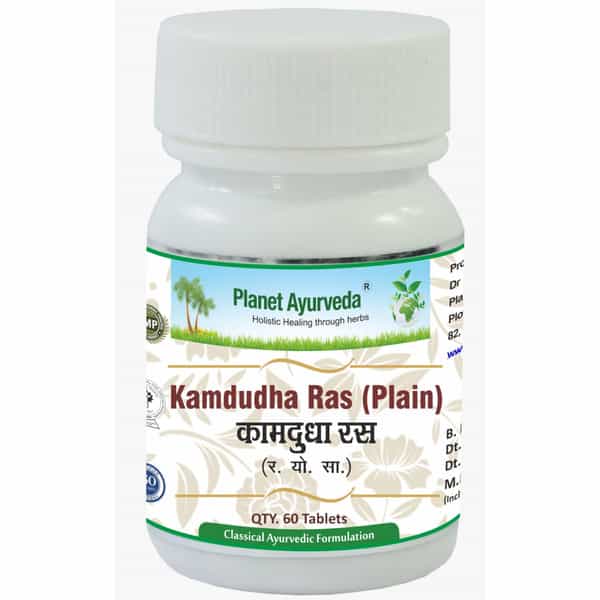 Planet Ayurveda Kamdudha Ras (Plain) Tablet - 60 Tablets
