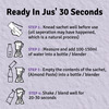 Jus Amazin 30 Second Almond Drink Unsweetened (10X25g Sachet)|1 Sachet = 1 Glass Of Almond Drink