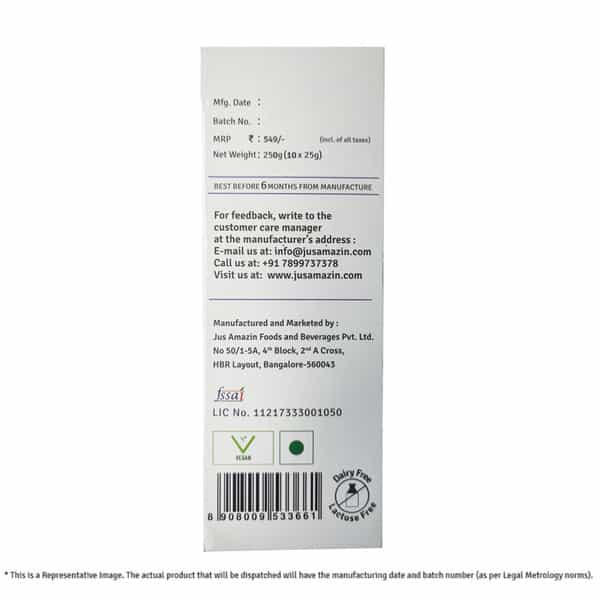 Jus Amazin 30 Second Almond Drink Unsweetened (10X25g Sachet)|1 Sachet = 1 Glass Of Almond Drink
