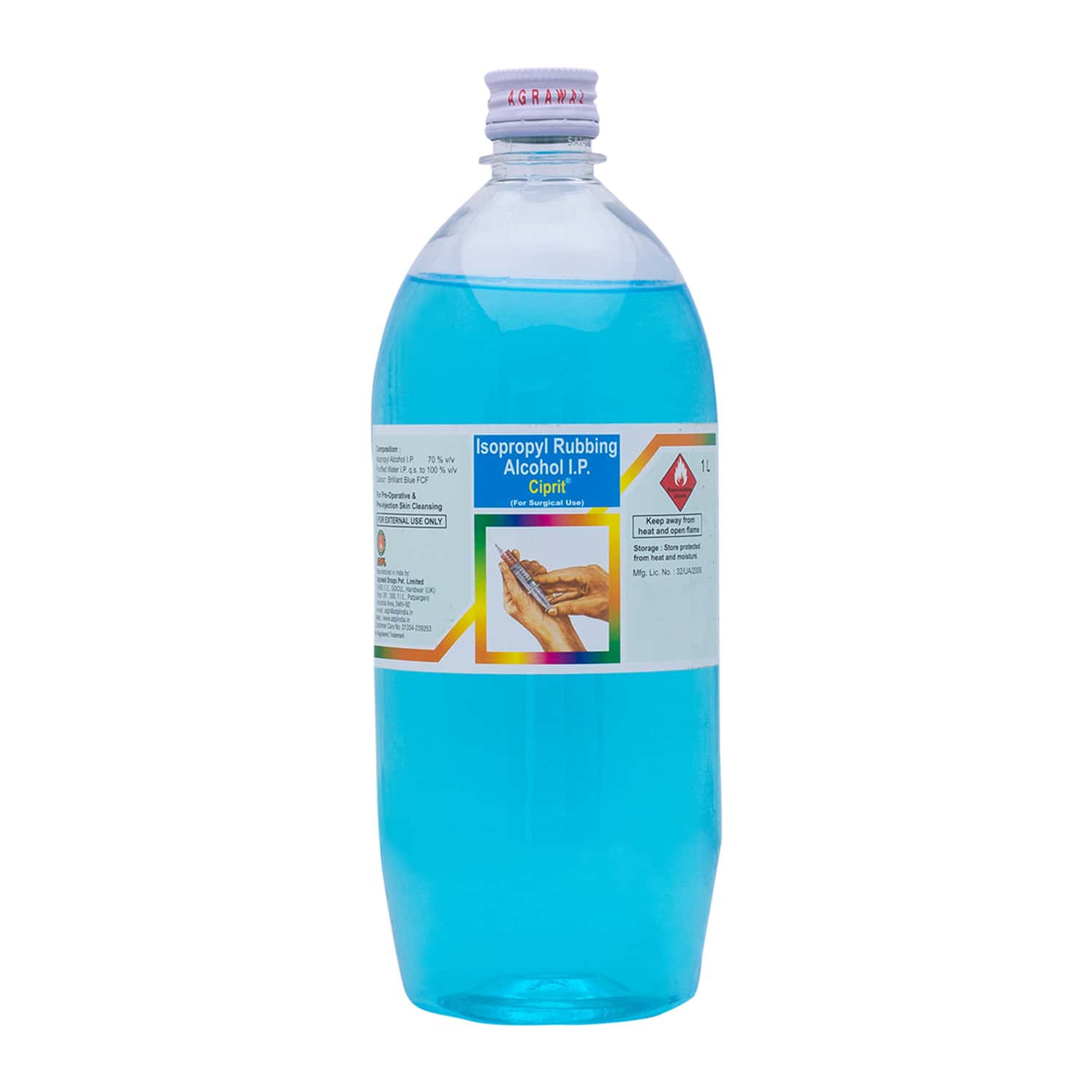 Agrawal Ciprit (isopropyl Rubbing Alcohol) I.p. - 1l
