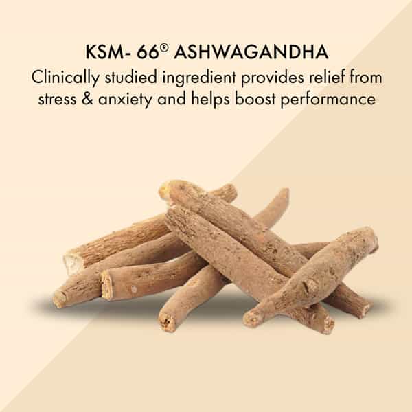 Dr. Vaidya's Ashwagandha Effervescent Tablets | Ksm- 66 Ashwagandha | 15N (Pack Of 4) (Lemon)