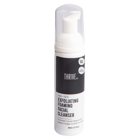 Thriveco Exfoliating Foaming Face Wash With Aha+Bha | 80 Ml X Pack Of 1