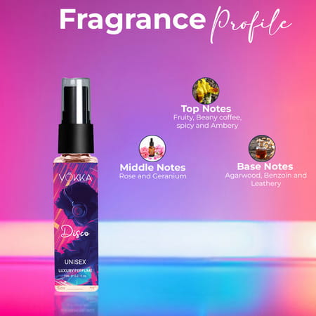Vokka Pocket Perfume Disco 8ml | Luxury Eau De Parfum Long Lasting Perfume For Men & Women
