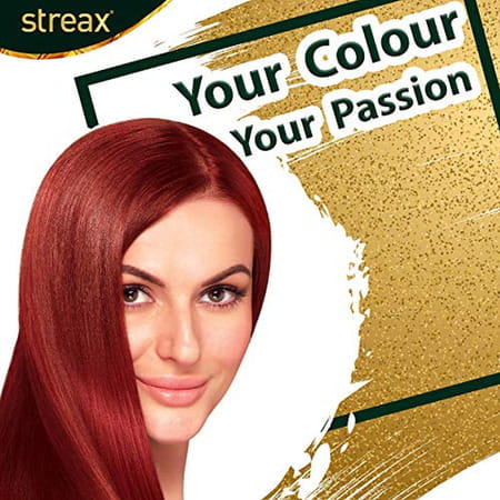 Streax Cream Hair Color For Unisex 60ml - 0.6 Flame Red (Pack Of 16)